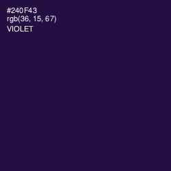 #240F43 - Violet Color Image