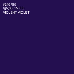 #240F50 - Violent Violet Color Image