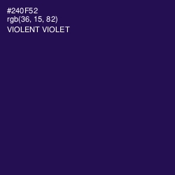 #240F52 - Violent Violet Color Image