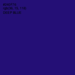 #240F76 - Deep Blue Color Image