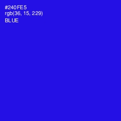 #240FE5 - Blue Color Image