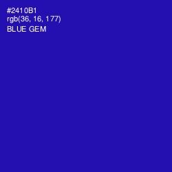 #2410B1 - Blue Gem Color Image