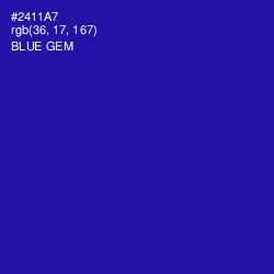 #2411A7 - Blue Gem Color Image