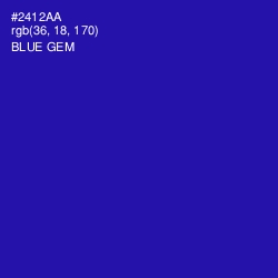 #2412AA - Blue Gem Color Image