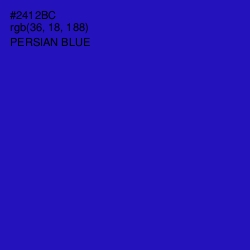 #2412BC - Persian Blue Color Image