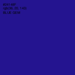 #24148F - Blue Gem Color Image