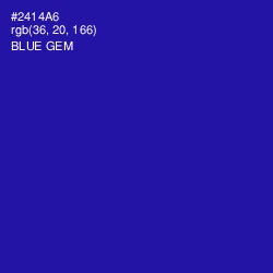 #2414A6 - Blue Gem Color Image
