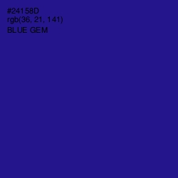 #24158D - Blue Gem Color Image