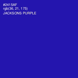 #2415AF - Jacksons Purple Color Image