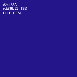 #24168A - Blue Gem Color Image