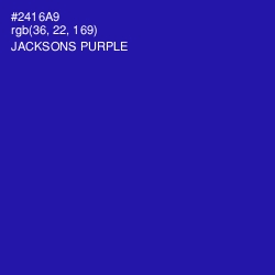 #2416A9 - Jacksons Purple Color Image