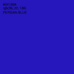 #2416BA - Persian Blue Color Image