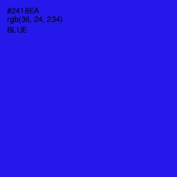 #2418EA - Blue Color Image