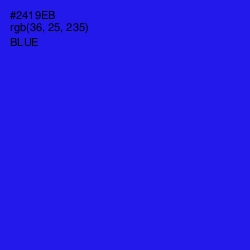 #2419EB - Blue Color Image