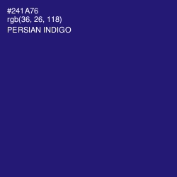 #241A76 - Persian Indigo Color Image