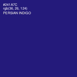 #241A7C - Persian Indigo Color Image