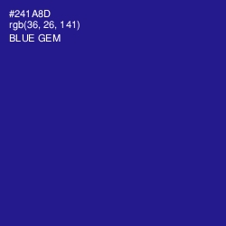 #241A8D - Blue Gem Color Image