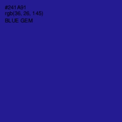 #241A91 - Blue Gem Color Image