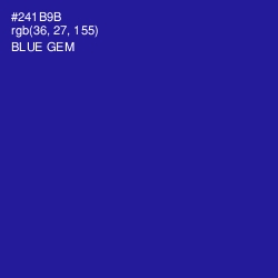 #241B9B - Blue Gem Color Image