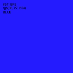 #241BFE - Blue Color Image