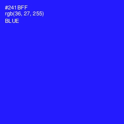 #241BFF - Blue Color Image