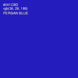 #241CBD - Persian Blue Color Image