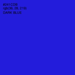 #241CDB - Dark Blue Color Image