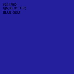 #241F9D - Blue Gem Color Image