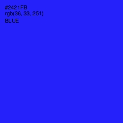 #2421FB - Blue Color Image