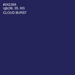 #24235A - Cloud Burst Color Image