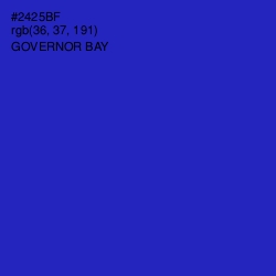 #2425BF - Governor Bay Color Image