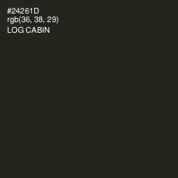 #24261D - Log Cabin Color Image