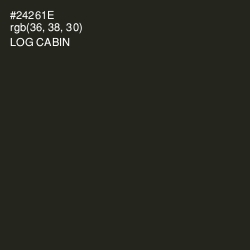 #24261E - Log Cabin Color Image