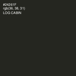 #24261F - Log Cabin Color Image