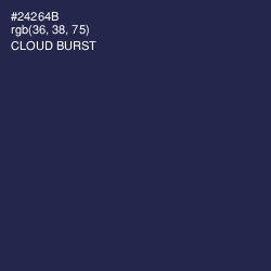 #24264B - Cloud Burst Color Image