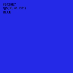 #2429E7 - Blue Color Image