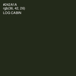 #242A1A - Log Cabin Color Image