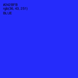 #242BFB - Blue Color Image