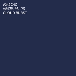 #242C4C - Cloud Burst Color Image