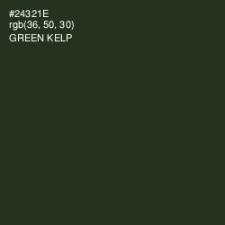 #24321E - Green Kelp Color Image