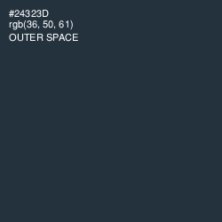 #24323D - Outer Space Color Image