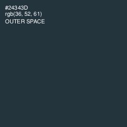 #24343D - Outer Space Color Image