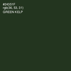 #24351F - Green Kelp Color Image