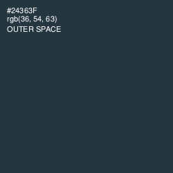 #24363F - Outer Space Color Image