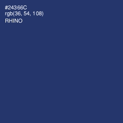 #24366C - Rhino Color Image