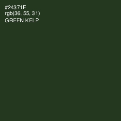 #24371F - Green Kelp Color Image