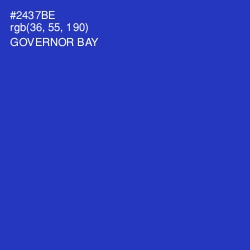 #2437BE - Governor Bay Color Image