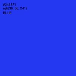 #2438F1 - Blue Color Image