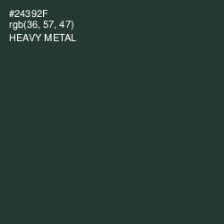 #24392F - Heavy Metal Color Image