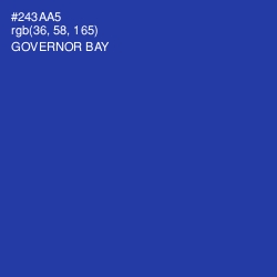 #243AA5 - Governor Bay Color Image